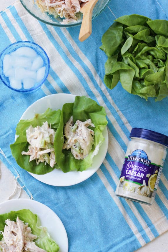 Chicken Caesar Lettuce Wraps