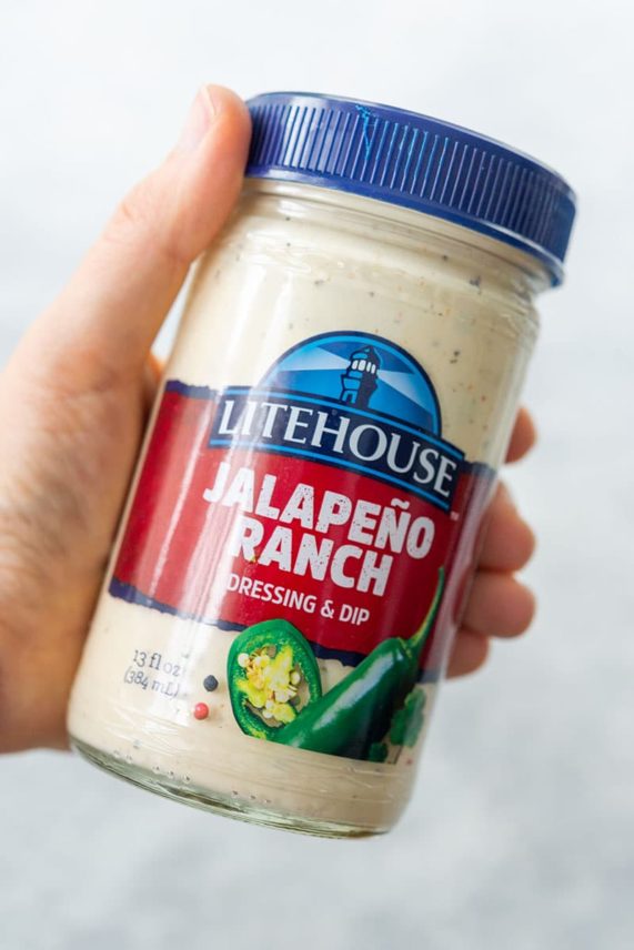 Jar of Litehouse Jalapeno Ranch Dressing & Dip