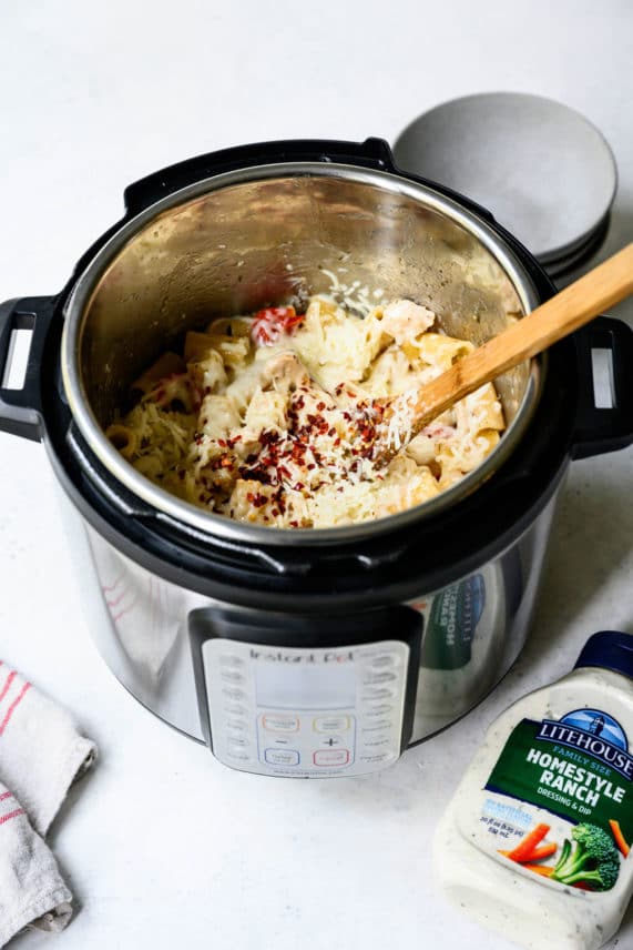 Creamy Ranch Chicken Pasta in an Instant Pot