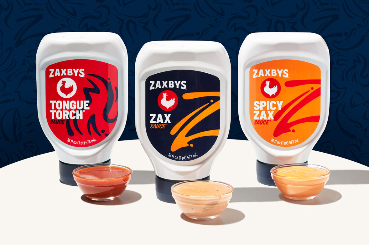 Zaxbys Zax Sauce, Spicy Zax Sauce, and Tongue Torch Sauce now available for retail customers nationwide.